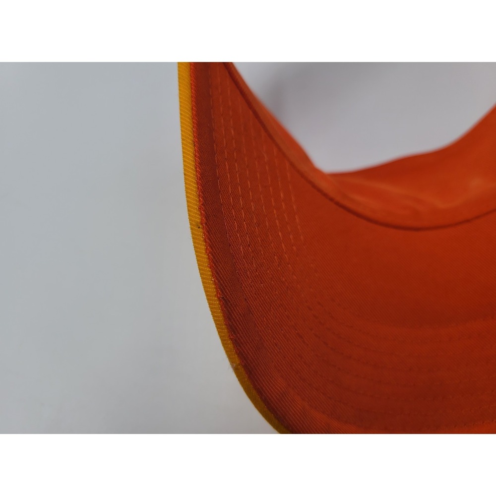 Nike Air Sun Golf Visor Adjustable Hat Cap Polyester Swoosh Dad Men Women Orange - Picture 13 of 16